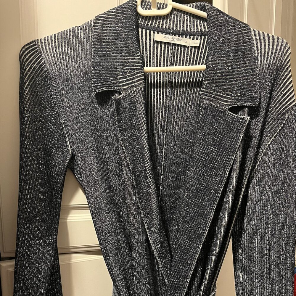 MM Lafleur Merritt ribbed jardigan knit size s